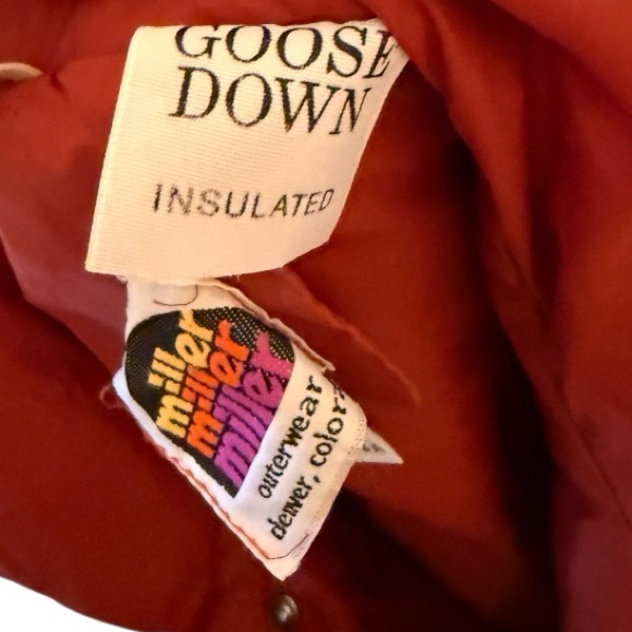 Vintage Miller Outerwear Goose Down Vest with Cowboy & Horses - Picture 9 of 9
